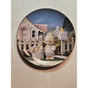 Vintage Collectible Precious Moments Plate Decorative Classic Home Decor